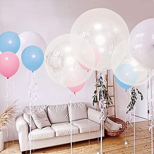 Elecrainbow 18 polegadas grandes balões transparentes para sessão de fotos, aniversário, festa de casamento,