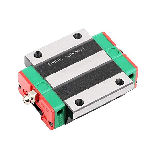 Mssoomm 15mm EGW15 Kit de trilho linear quadrado CNC 2pcs EGW15-50,39 polegadas / 1280mm +4pcs