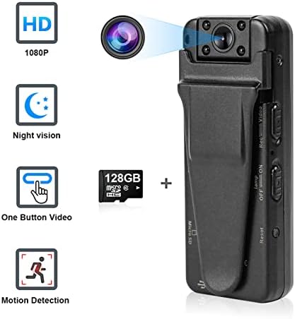Gravador de câmera de bolso LANTRO JS, vídeo HD 1080p, design de clipe traseiro, bateria de 500mAh e