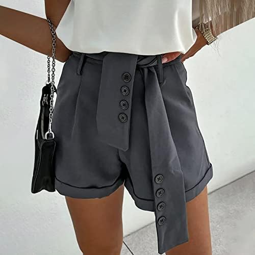 Shorts casuais para mulheres de verão alta cintura alta espreguiçadeira