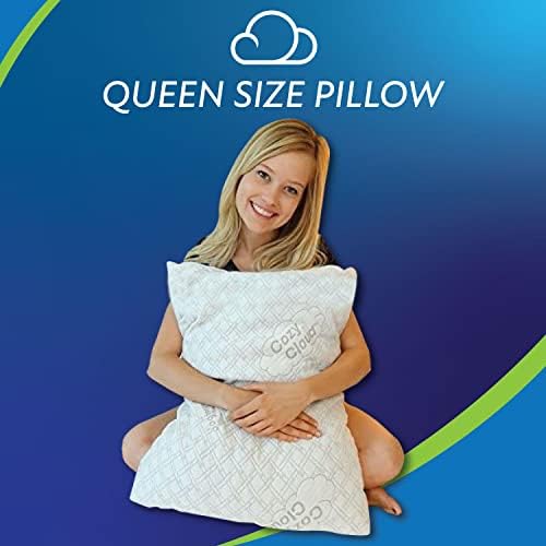 Cozycloud All USA Bamboo Pillow de espuma de memória de bambu - Ultra -luxúrio conforto com o suporte ortopédico