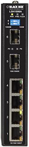 Black Box LGH1006A Serviços de rede compactos Industrial GB Ethernet Switch