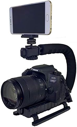 DSLR Estabilizador de vídeo Handheld Ação estabilizando alça C Forma C Vlogging profissional para