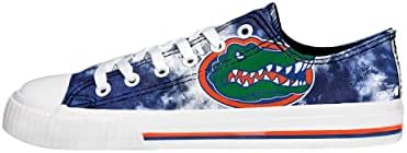 Florida Gators NCAA Womens Low Top Tie Tye Canvas Sapato - 6