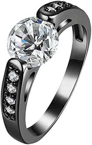 2023 anel preto anel branco zirconia anel de diamante noivado anéis de casamento anéis adolescentes meninos