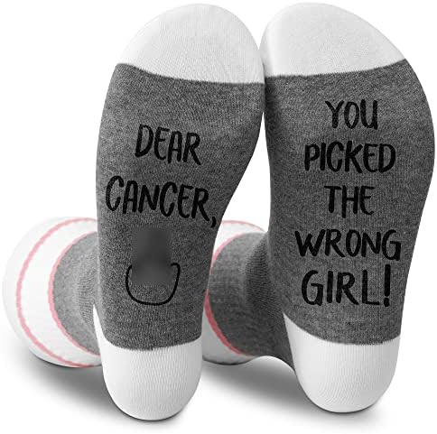 Presentes de câncer de mama para mulheres, meias de câncer de mama, presentes de aniversário para sobreviventes