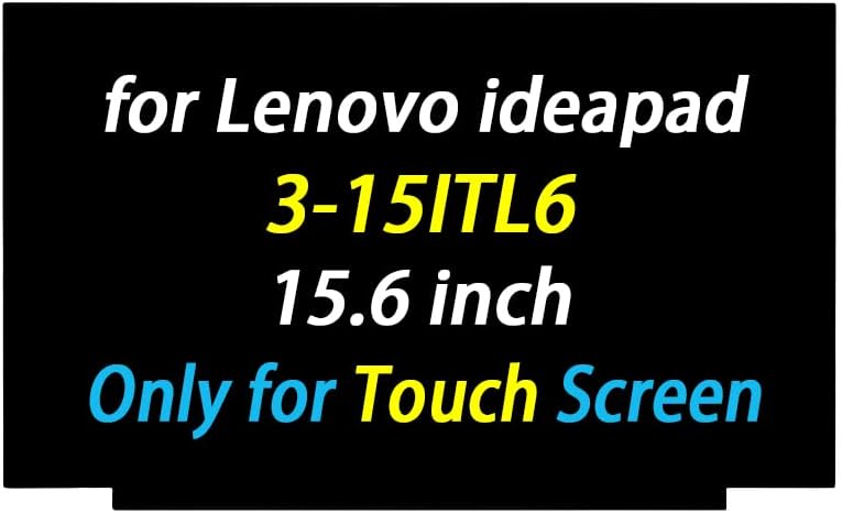 PEHDPVS 15.6 Substituição de tela para Lenovo Ideapad 3-15itl6 3-15Alc6 3-15ABA7 Tipo 82H8 82MD LED LPA