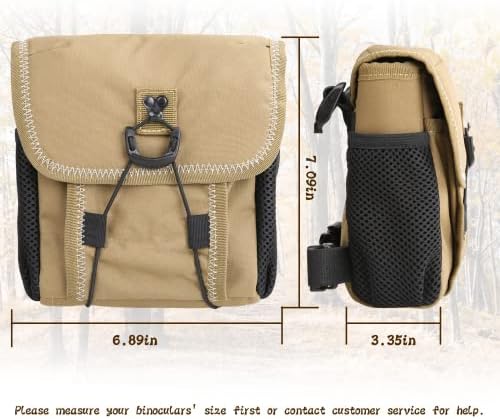 Usogood Binocular Harness com bolso de telefone com rangefinder, pacote de peito, bolsa leve durável para 12x42 binóculos de binóculos ao ar livre caça à caça