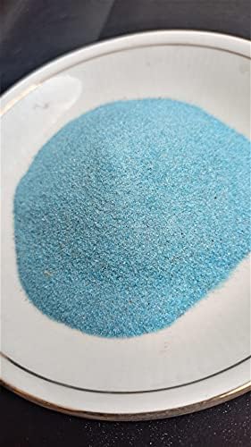 Apatita azul natural esmagada em pó fino 250 gramas, minerais de apatita, artesanato de resina,
