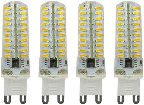 G9 Lâmpadas LED lâmpadas G9 Base bi-pino 3W110V Blânguas LED de 3000k brancas quentes para o teto da paisagem sob iluminação de balcão, diminuição, 8014Smd, pacote de 4