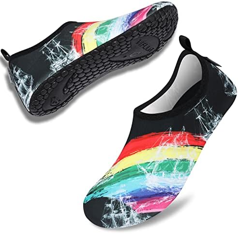 Vifuur Water Sports Sapatos Descalados a Aqua Yoga Slip-On para homens Mulheres