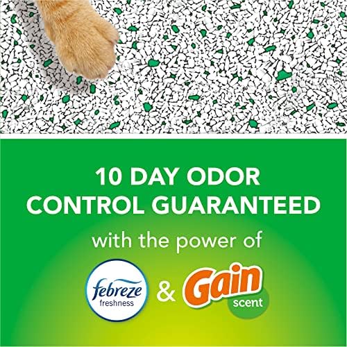 Fresh Step Advanced Cat Gain Gain Scent, 37 libras Total & Glad Forceflex Protection Series Alto
