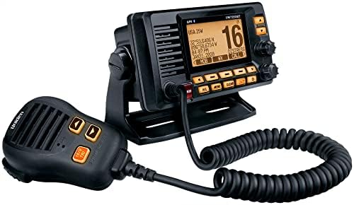 UNIDEN UM725GBTBK Marine VHF Radio, todos os EUA, Canadá e Intl. Canais marinhos, potência de transmissão