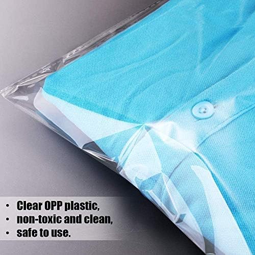 50 PCs 8 x 12 Self SEAL Clear Celofano Sacos de celofane de roupas plásticas selvagens perfeitas para embalagens