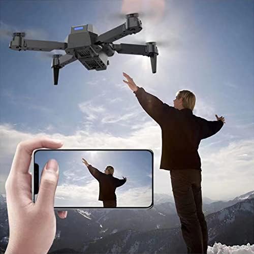 Myshle SMS Drone, drones dobráveis ​​com câmera HD 4K para adultos, vídeo WiFi FPV RC Quadcopter FPV,