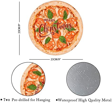 Kale Truffle Pizza Metal Sign Realistic Food Welcome Porta sinal de metal de Natal Placas de parede de parede de