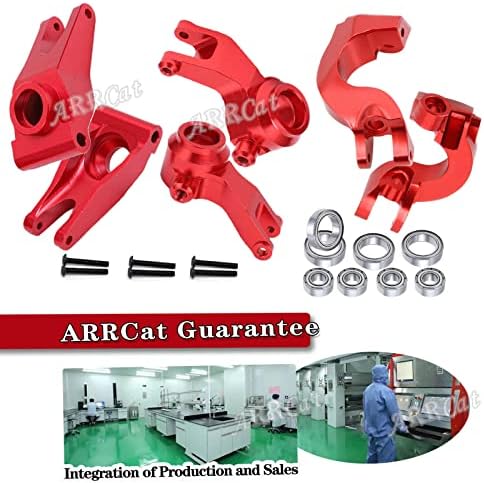 Atualizações de ARRCAT Peças compatíveis com 1/10 arrma 3s mega550 senton/granito/vortek 4x4, blocos de direção de direção frontal de alumínio.