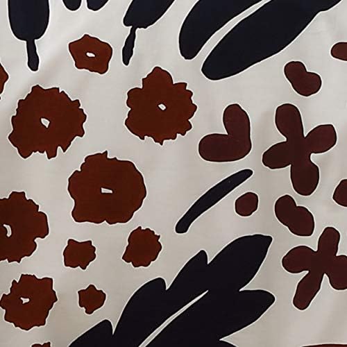 Marimekko Home | Coleção Suvi | Consolador algodão macio e respirável, durante todo o conjunto de roupas de cama de 3 peças, pré-lavado para acrescentar suavidade, cheia/rainha, marrom