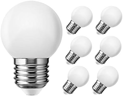 Lâmpada LED de 1W de 1W, lâmpada G14 Globe, 10W equivalente, branca macia 3000k, base E26 E27, lâmpadas