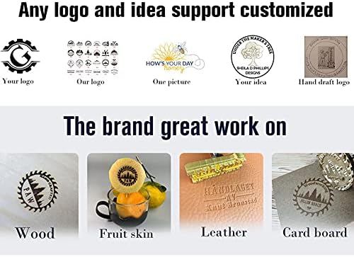 Logotipo personalizado Marca de madeira elétrica Ferro de marca personalizada Carimbo de calor