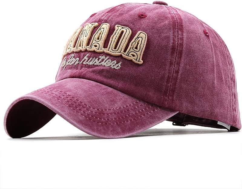 Vintage Dadd Hat Dad Hat Trucker Tampa Luz de Ácido Lavado Denim Canadá Capinho de beisebol Ajuste