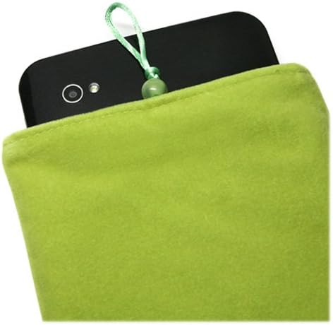 Caixa de ondas de caixa compatível com Lilliput Q7 - bolsa de veludo, manga de bolsa de tecido macio com cordão