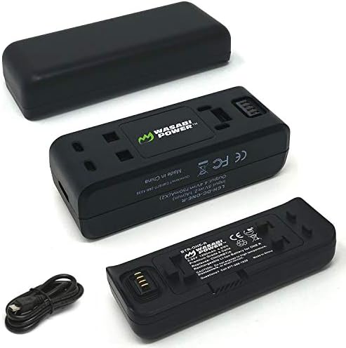 Wasabi Power Insta360 One R Battery e pacote de base de carregador USB duplo compatível com
