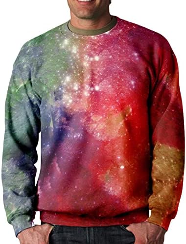 Melty Sweatshirt Sky Sky Sky Sky Longa Casual Sport Tay Dye Pullover Moda em todo o 3D Tops de impressão