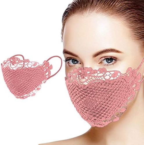 Máscaras de poeira Proteção facial de renda lavável arame de arame ajustável Máscaras de proteção de face total,