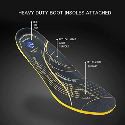 Cerreway Men's Slip on Work Boots for Men, Slip/Slip/Water resistente à água atualizado, Dissipativo