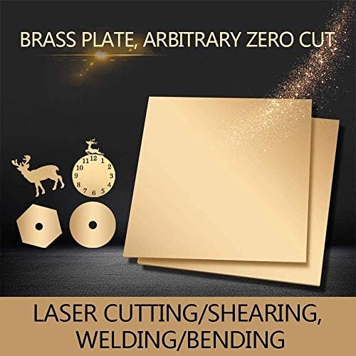 Z Criar design Placa de latão Placa Brass Placa da indústria DIY Experimento Shee 150x150mm/ 6x6inch