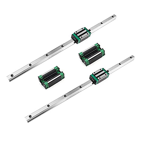 Mssoomm 15mm HGH15 Kit de trilho linear quadrado CNC 2PCs HGH15-114.17 polegada / 2900mm +4pcs hgh15 - Ca quadrado