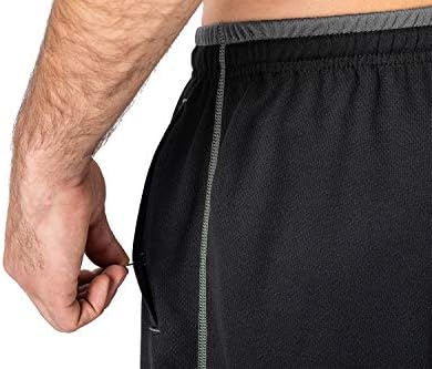 Magnivit Men's Lightweight Sweetpants Loose Fit Open Bottom malha Athletic Pants com bolsos com zíper