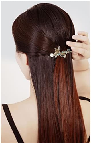 XJJZS Small Hair Clip Acessórios para fêmea de costas da cabeça Clipe de clipe de clipe shinestone