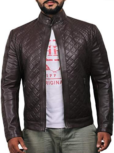 Lavepelle Men's Genuine Lampskin Leather Jacket - 1501491