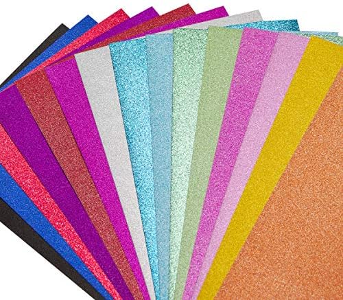 Glitter Cardstock Papel 30 lençóis A4 Sparkle Shinny Papel para o Dia dos Pais do Dia das Mães Artesanato DIY Summer
