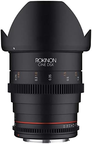 Rokinon 24mm, 35mm, 50mm e 85mm T1.5 Kit de 4 lentes de alta velocidade Cine DSX para Fuji X, pacote com caixa
