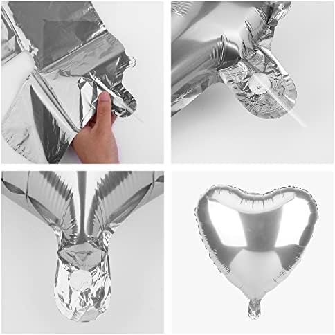 Noiva Savita 16 polegadas para ser balões, decoração de balões de papel alumínio do coração para o chá de panela