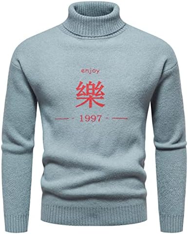 Suéter de malha masculino etono e inverno malha de malha sólida coloração decorativa suéter suéter