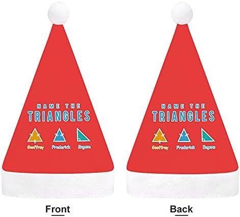 Nomeie o chapéu de Natal dos Triangles para o Cosplay de Festas de Férias de Ano Novo