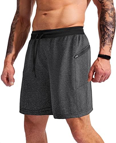 G gradual masculino de 7 shorts atléticos de ginástica seca de exercícios secos com shorts com bolsos