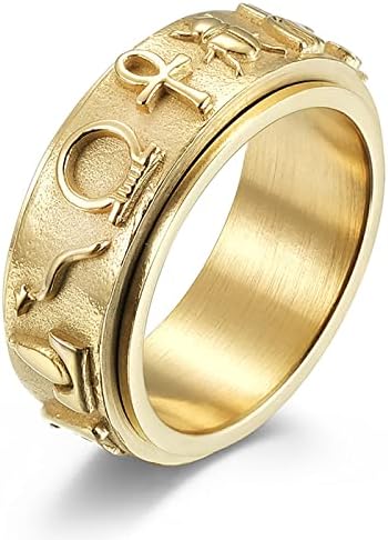Anel de anel de anel de anel de anel de anel de aço inoxidável anéis de inquietação personalizados personalizados