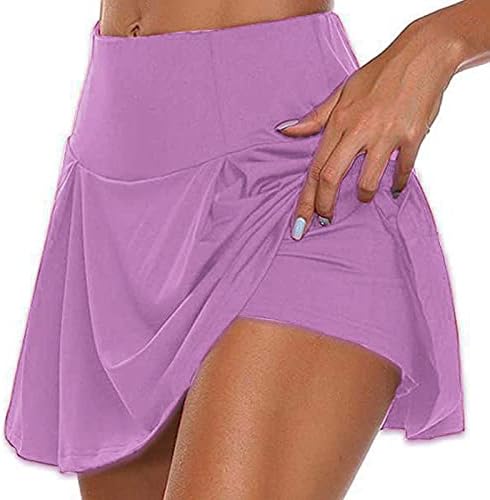Mini -saia zhensanguo Mini saias para mulheres Páfeos elásticos de cintura elástica Casual calças de praia Casual