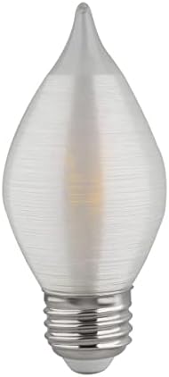 Lâmpada média SATCO S23413 em acabamento branco, fiado