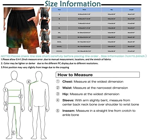 Ymosrh masculino shorts masculinos shorts de praia slim shorts pretos shorts impressos 3D com bolsos