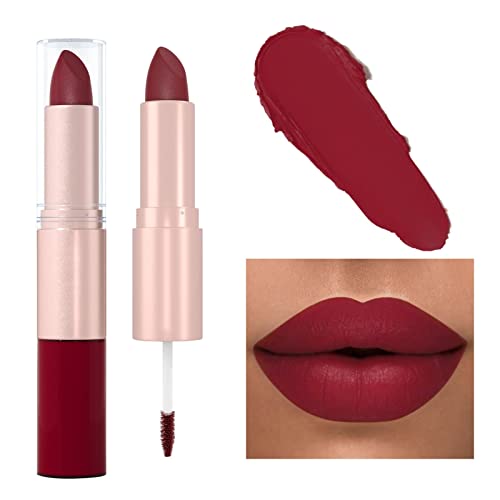 Adolescentes Xiahium Lip Gloss 12 Color 2in1 Batom e brilho labial Mattes Lipstick Velvet Lipstick