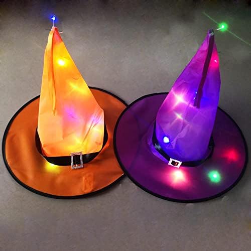 Halloween Glowing Witch Hat Party Decoration Pro Led Hook With Hook