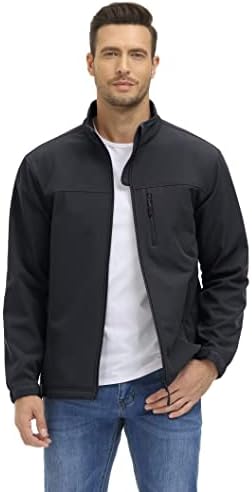 Magcomsen Men's Tactical Jacket Fleece forrado casca macia de casca de inverno leve casacos resistentes