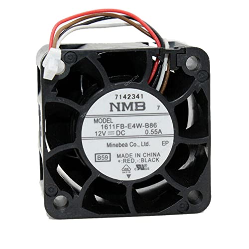 BZBYCZH compatível para NMB 1611FB-E4W-B86 12V 0,55A 40x40x28mm 4cm 4pin Fan de resfriamento