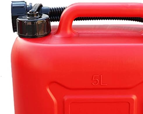 Sigrid 5L Car tanque pode poupar o recipiente de gasolina de plástico anti-estático com tubo para viagem